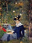 Young Woman in the Garden by Edouard Manet